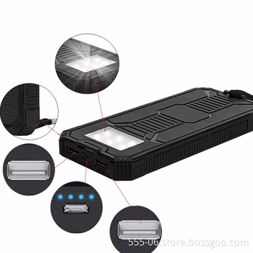2017 Universal Portable Solar Power Bank 5000mah Dual-USB Solar charger Bank